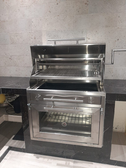 Asador Modelo Ataúd Puerta tipo Estufa